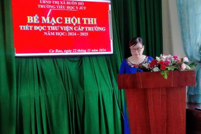 Ngày 22/11 trường TH Y Jút tổ chức Bế mạc Tiết đọc thư viện cấp trường năm học 2024 – 2025