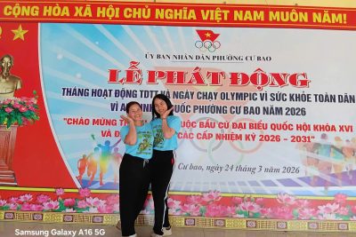 Hưởng ứngLễ phát động tháng hoạt động TDTT và ngày chạy Olympic vì sức khỏe toàn dân vì an ninh tổ quốc phường Cư Bao năm 2026