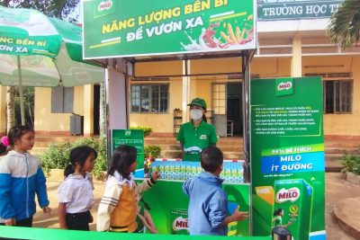 HỌC SINH TRƯỜNG TIỂU HỌC Y JUT NHẬN 316 PHẦN SỮA TỪ CÔNG TY SƯA MILO NĂM 2023-2024