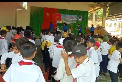 Liên đội trường TH Y Jút tổ chức “Ngày hội đọc sách” và “Thiếu nhi vui vẻ” nhân dịp 26/3.